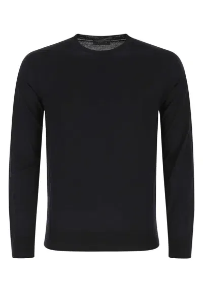 Prada Midnight Blue Wool Sweater In F0svf