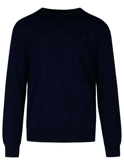 Ralph Lauren Logo Embroidered Crewneck Jumper In Blue