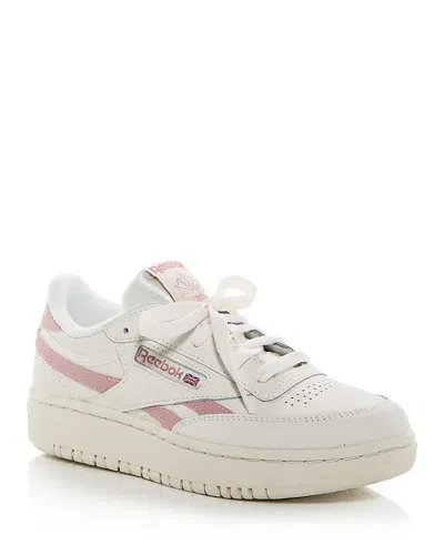 Reebok Club C Double Low-top Sneakers In Chalk Pink