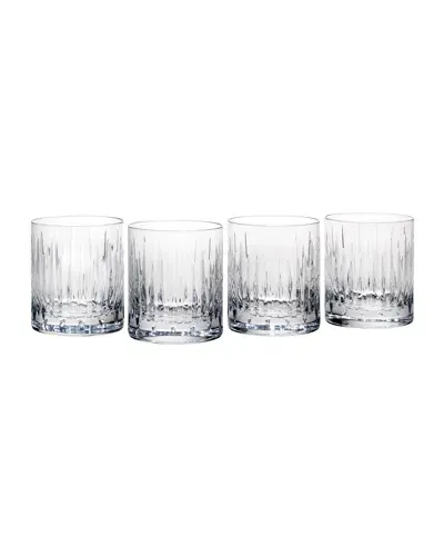 Reed & Barton Soho Double Old Fashioned Glasses, Set Of 4 In Transparent