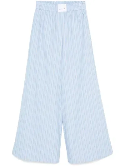 Remain Striped Wide-leg Trousers In Blue