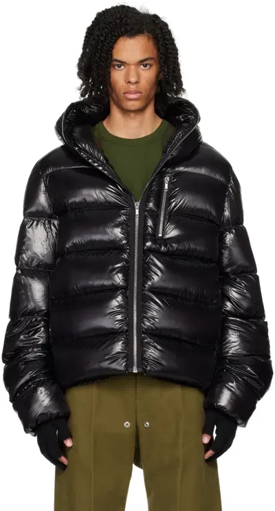 Rick Owens Black Porterville Sealed Down Jacket In 09 Black