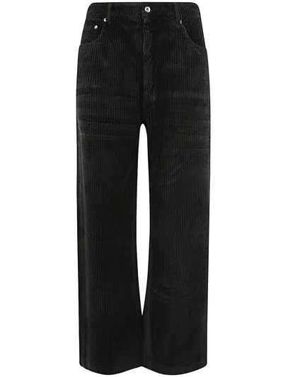 Rick Owens Drkshdw Geth Wide Jeans In Black