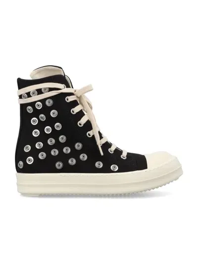 Rick Owens Drkshdw Luxor Eyelet-detailed High-top Sneakers In Multi