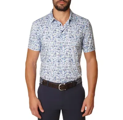 Robert Graham Brockman Polo In Blue