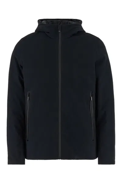 Rrd - Roberto Ricci Design Midnight Blue Stretch Nylon Down Jacket In 60