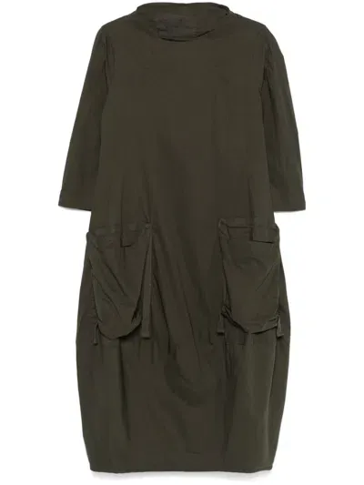 Rundholz Cargo-pockets Midi Dress In 绿色