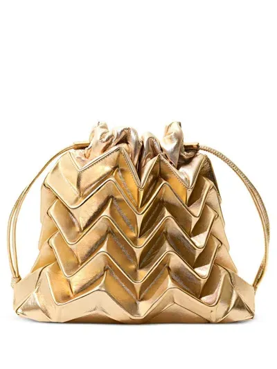 Ryzí Medium Atomic Bucket Bag In Gold