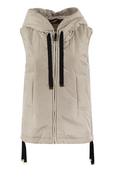 's Max Mara S Max Mara Greengo Sleeveless In Drip Proof Technical Fabric In Ice