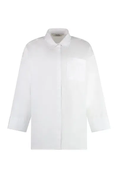 's Max Mara Fano Cotton Shirt In White