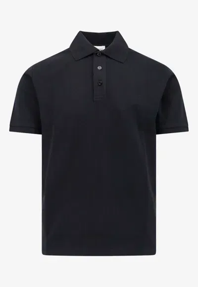 Saint Laurent Man Polo Shirt Man Black Polo Shirts