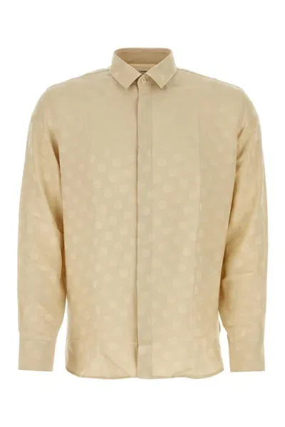 Saint Laurent Shirts In Beige O Tan