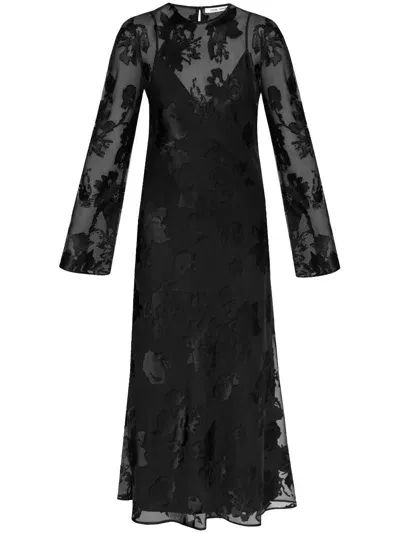 Samsoe & Samsoe Samadeleine Maxi Dress In Black