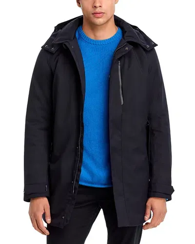 Save The Duck Sam Removable Hooded Jacket In Blue Black