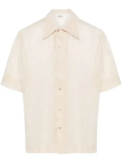 Séfr Medallion Shirt In Neutrals