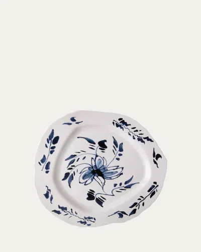 Seletti Classic On Acid English Delft Dish In White,blue