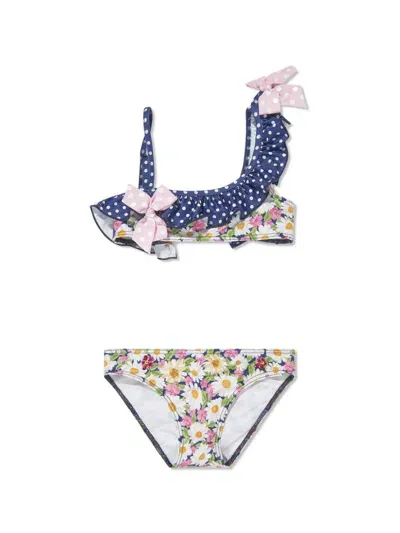 Seliniaction Kids' Daisy Bikini In Blue