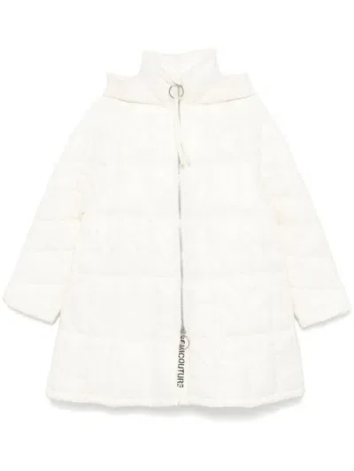 Semicouture Padded Coat In White