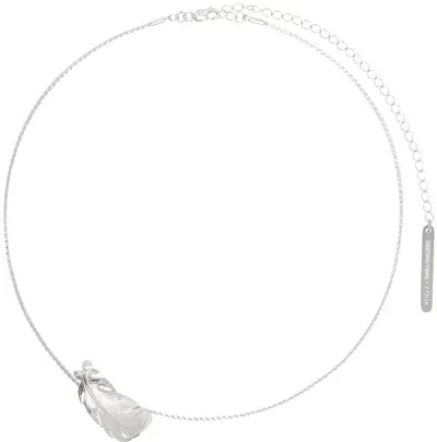 Shushu-tong Silver Yvmin Edition Curly Feather Thin Necklace