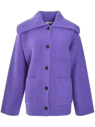 Simkhai Hollie Cardigan In Purple