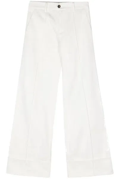 Société Anonyme Overleaps Straight-leg Trousers In White