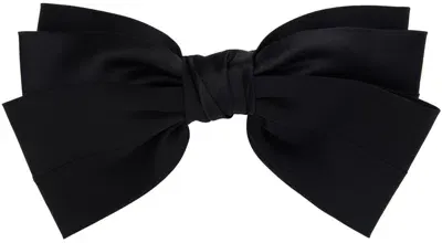 Sophie Buhai Black Classic Silk Bow Barette