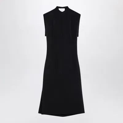 Sportmax Black Wool Blend Sleeveless Dress