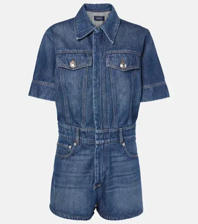 Sportmax Guglia Denim Jumpsuit In Blue