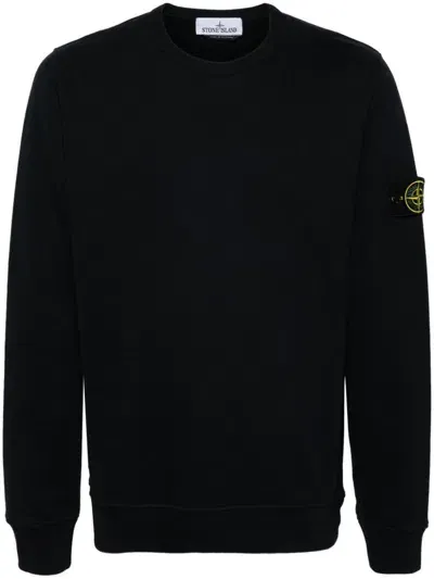 Stone Island Sweatshirt With Logo In Azul