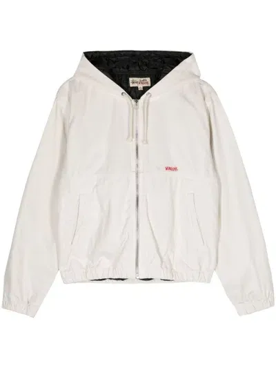 Stussy Cotton Hooded Jacket In Beige