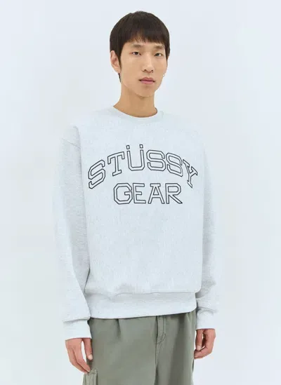 Stussy Gear Crewneck Sweatshirt In Grey