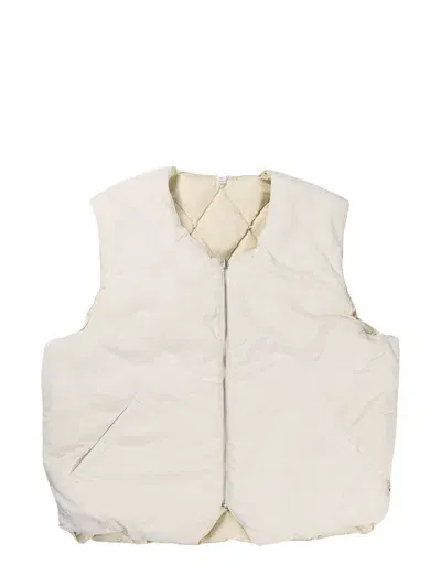 Stussy Reversible Quilted Gilet In Neutrals