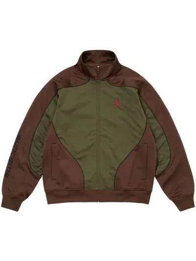 Supreme X Jordan Tricot Track Jacket In Green