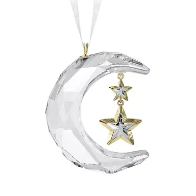 Swarovski Holiday Magic Moon Ornament In Multi