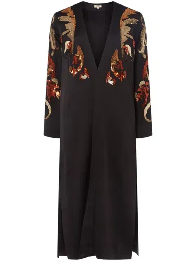 Temperley London Novella Kimono In Black