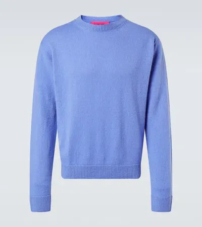 The Elder Statesman Cashmere Sweater In Blue