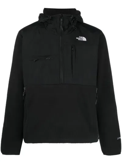 The North Face Denali Anorak Hooded Jacket In Black