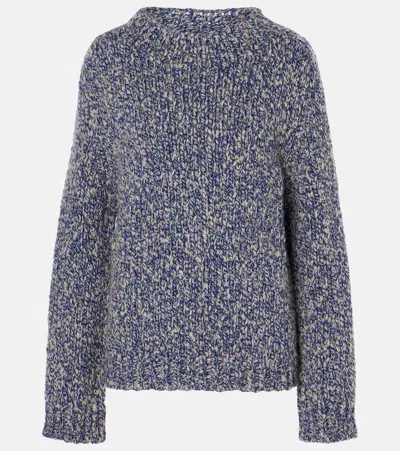 The Row Hauren Cashmere Sweater In Blue