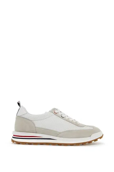 Thom Browne White Leather Sneakers