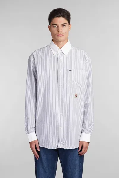 Tommy Hilfiger Shirt In White Cotton In Gray