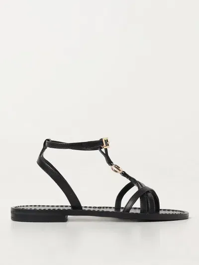 Twinset Flat Sandals  Woman Color Black In 黑色