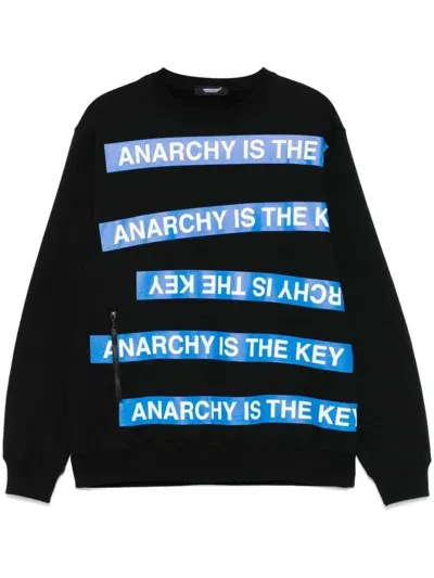 Undercover Slogan-print Sweatshirt In Black