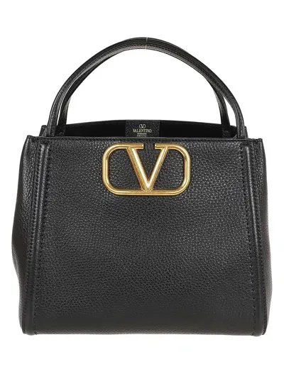 Valentino Garavani Medium  Alltime Bag With Double Handle In Black