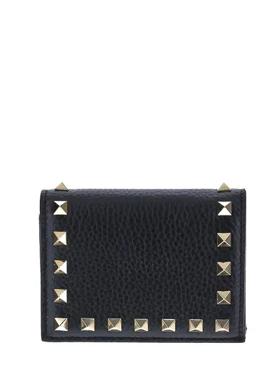 Valentino Garavani Rockstud Wallet In Black