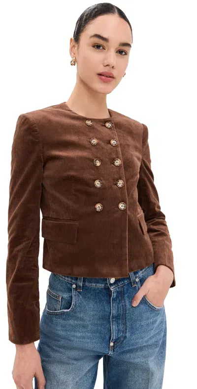 Veronica Beard Bentley Jacket Dark Cocoa