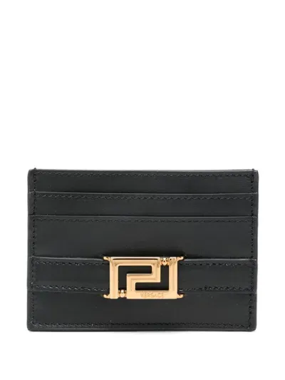 Versace Greca Godess Card Holder In 黑色