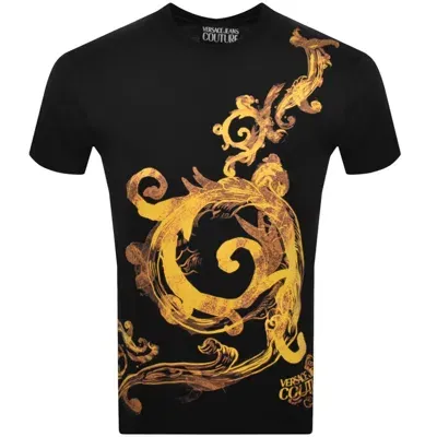 Versace Jeans Couture Baroque Slim T Shirt Black