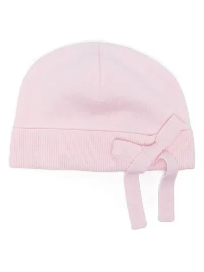 Viktor & Rolf Bow-embellished Beanie Hat In Pink