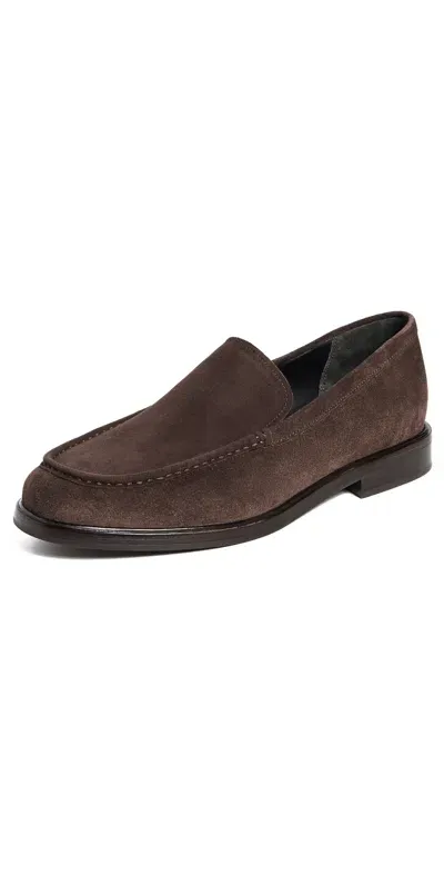 Vinny's Townee Penny Loafers Leather Dark Brown