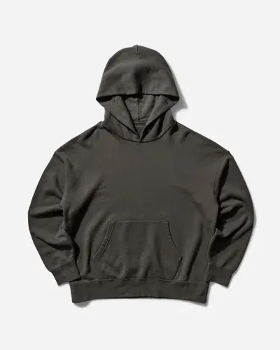 Visvim Jumbo Distressed Garment-dyed Cotton-jersey Hoodie In Black